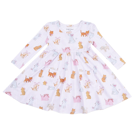 Twirly Long Sleeve Dress - HoneyBug 