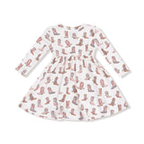 Twirly Long Sleeve Dress - HoneyBug 