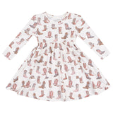 Twirly Long Sleeve Dress - HoneyBug 