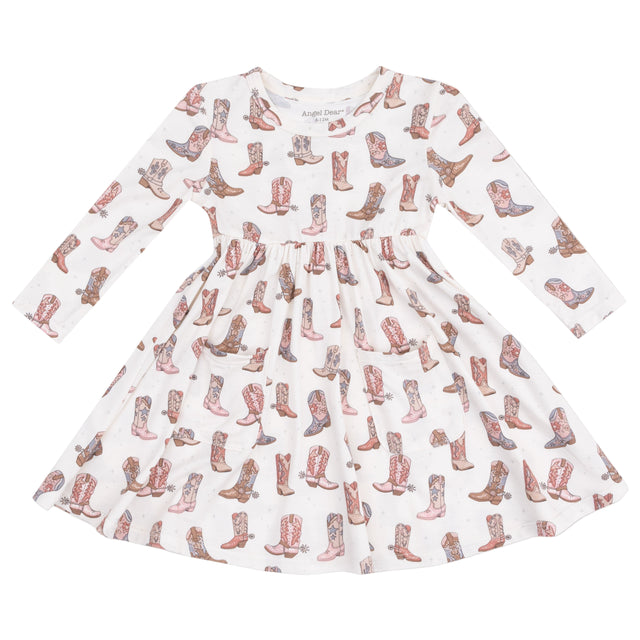 Twirly Long Sleeve Dress - HoneyBug 