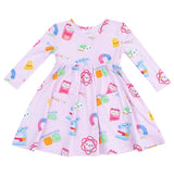 Twirly Long Sleeve Dress - HoneyBug 