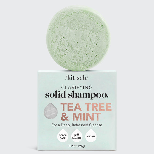 Tea Tree + Mint Clarifying Shampoo Bar by KITSCH - HoneyBug 