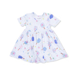 Floral Pickleball - Twirly Dress with Cartwheel Short