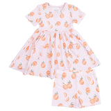 Sweet Peach - Twirly Dress with Cartwheel Short