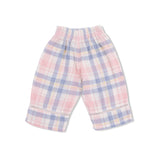 Dusty Plaid - Smocked Blouse and Pant Set