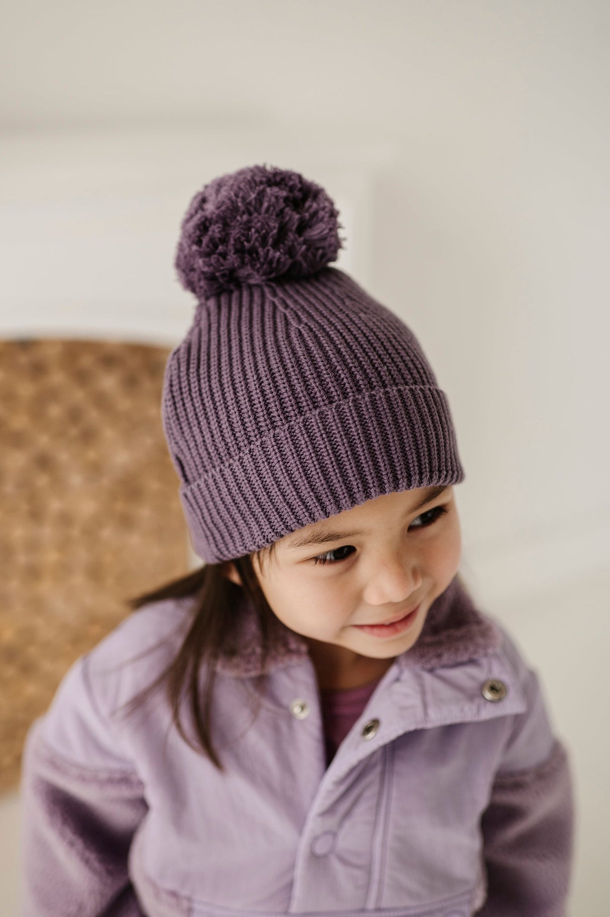 Knit Pom Hat - HoneyBug 