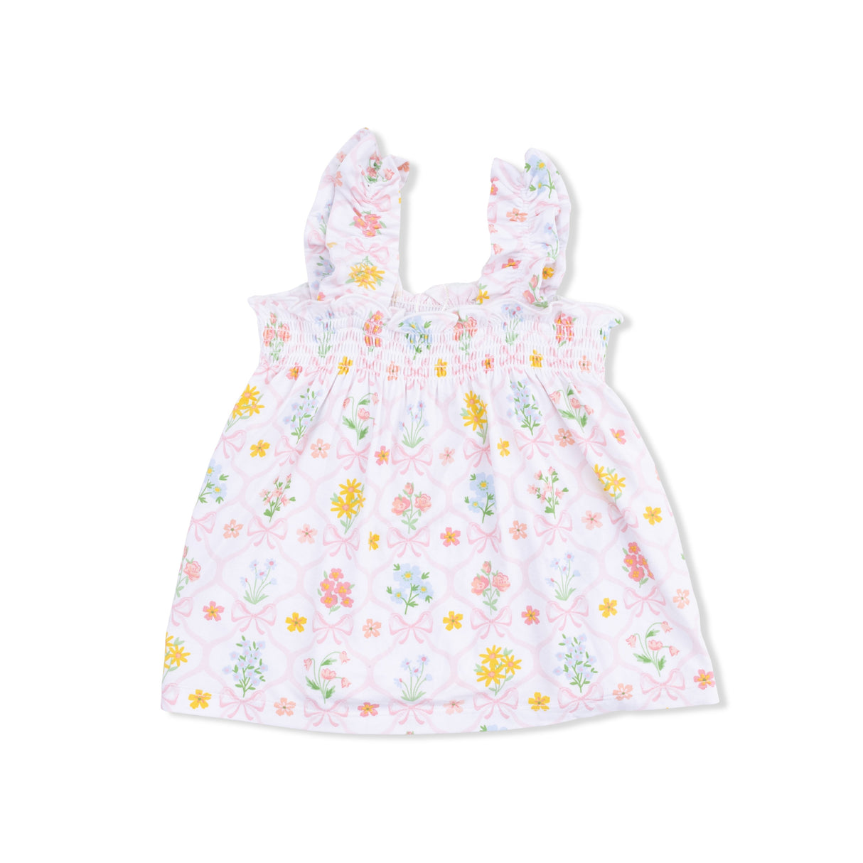 Spring Blooms Bow Trellis - Ruffly Strap Top and Bloomer