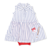 Baseball Stripe - Polo Tennis Dress