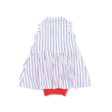 Baseball Stripe - Polo Tennis Dress
