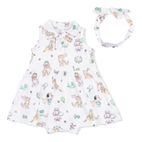 Country Club Dogs Pink - Polo Tennis Dress & Headband