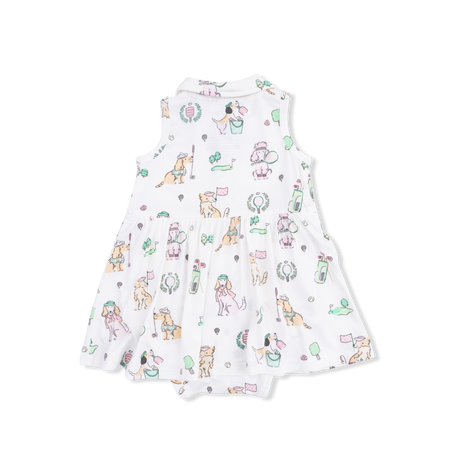 Country Club Dogs Pink - Polo Tennis Dress & Headband