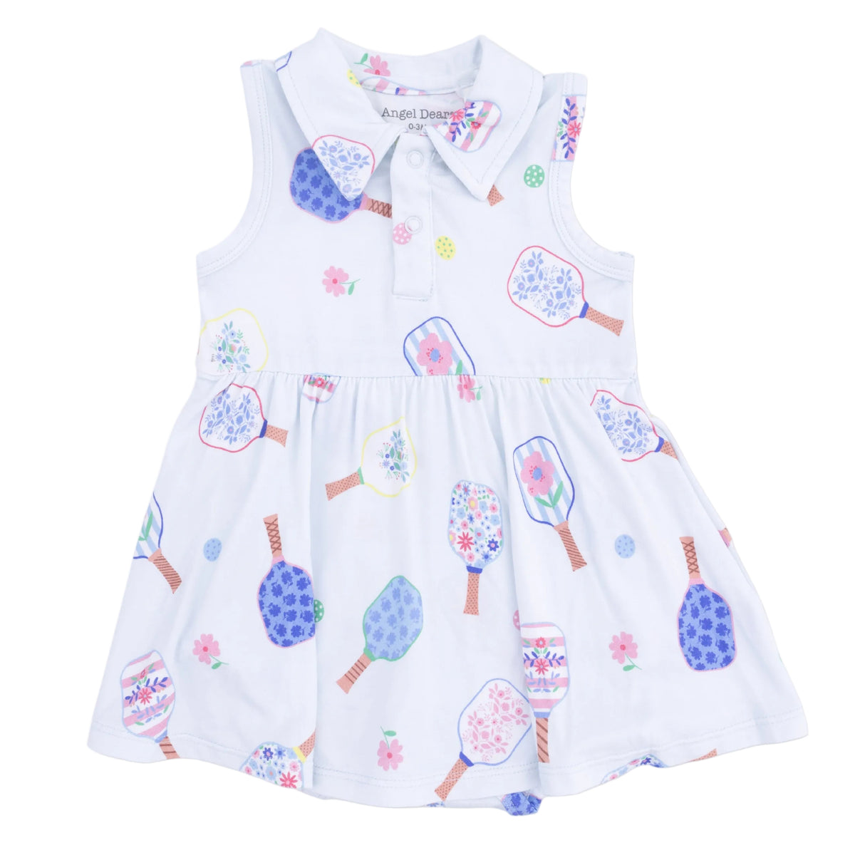 Floral Pickleball - Polo Tennis Dress