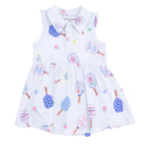 Floral Pickleball - Polo Tennis Dress