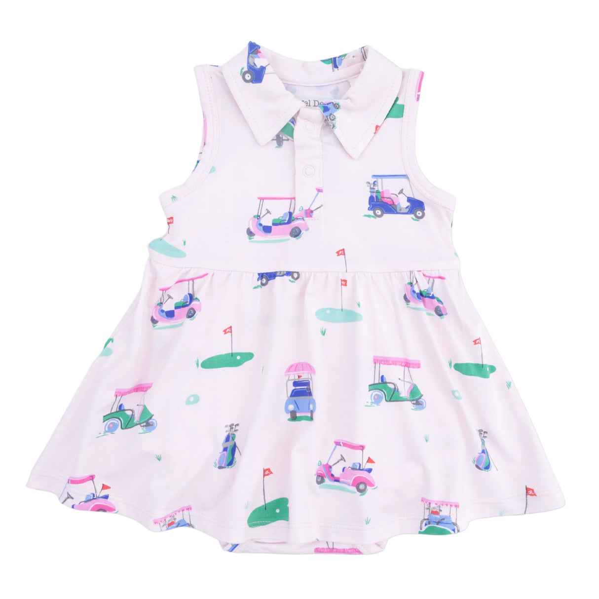 Vintage Golf Carts Pink - Polo Tennis Dress