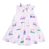 Vintage Golf Carts Pink - Polo Tennis Dress