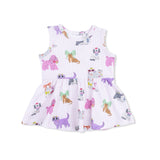 Fancy Dogs - Peplum Tank Top and Bike Short