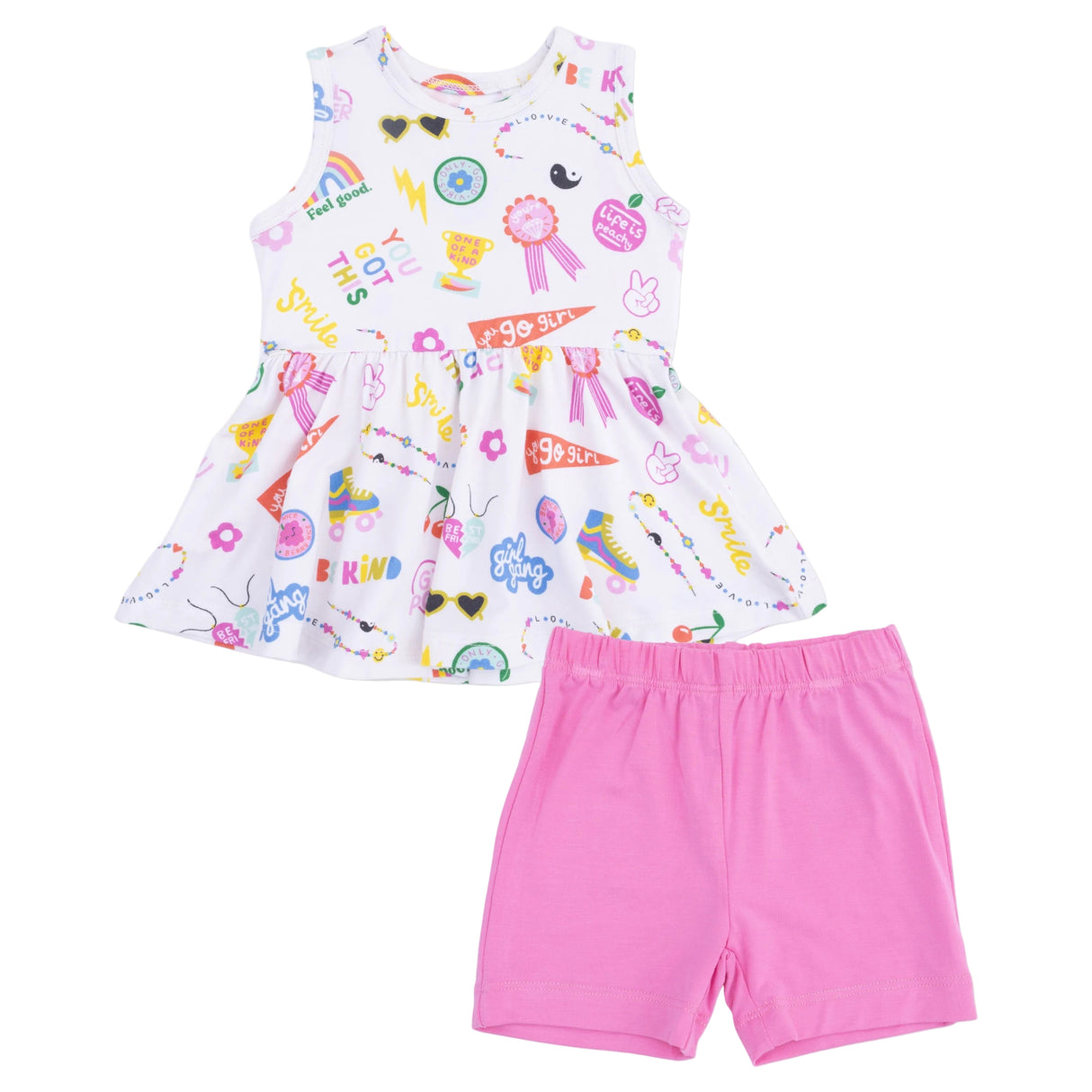 Girl Power - Peplum Tank Top and Bike Short