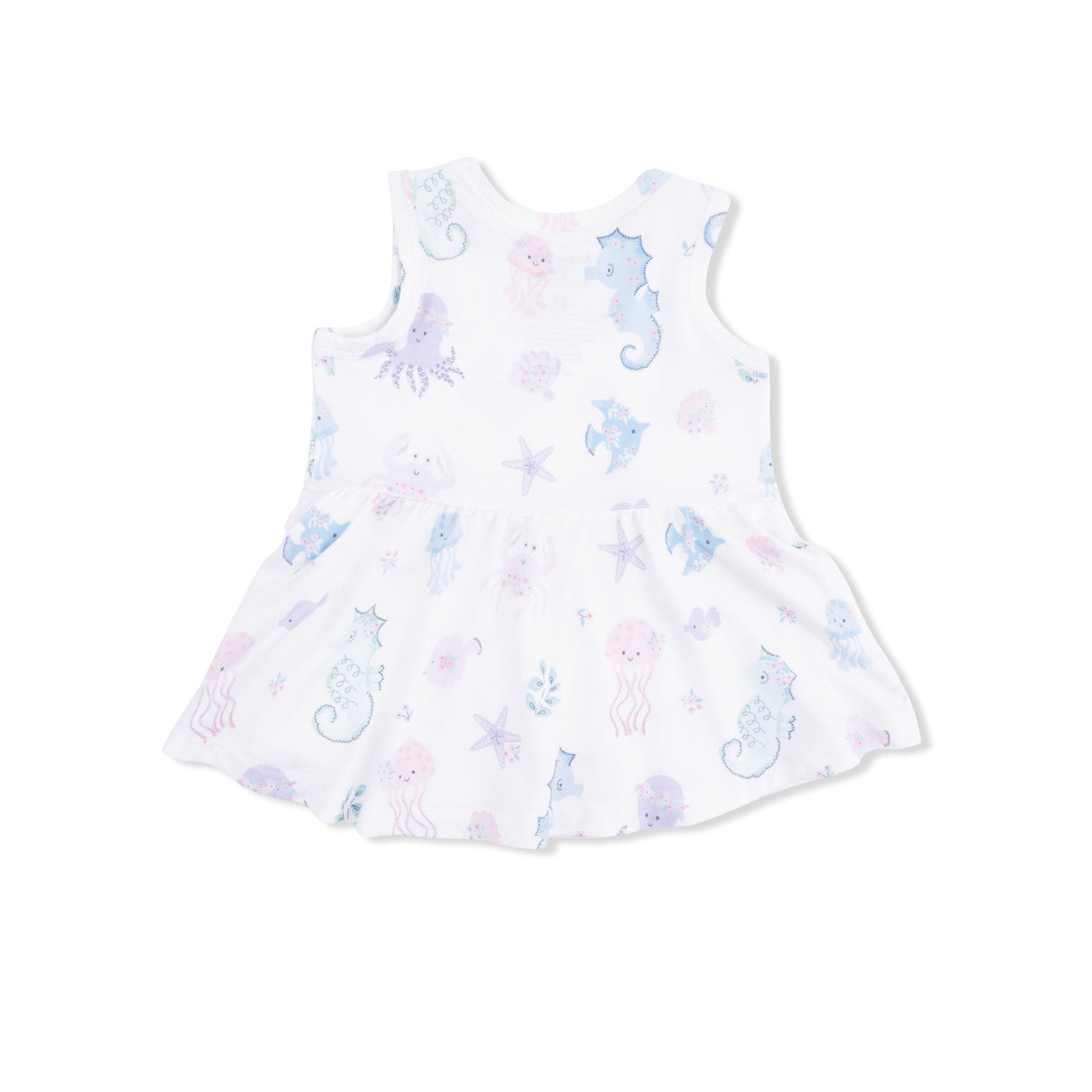 Floral Sea Creatures - Peplum Tank Top and Bike Short