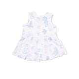 Floral Sea Creatures - Peplum Tank Top and Bike Short