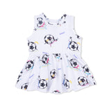 Soccer Balls Playing Soccer Pink - Peplum Tank Top and Bike Short