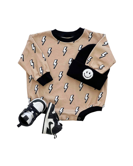 Bubble Romper | Lightning Bolt - HoneyBug 