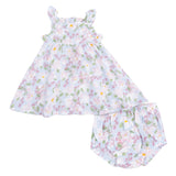 Magnolias - Paperbag Ruffle Sundress with Bloomer
