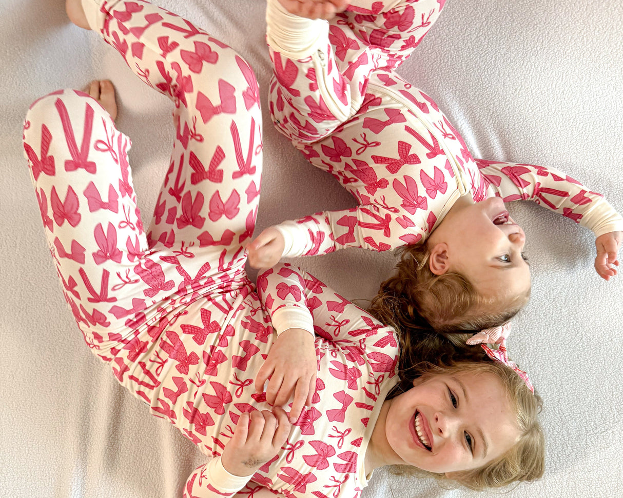 Hot Pink Bows Zippy - HoneyBug 