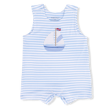 Bubbly Sailboat Stripe - Sleeveless Jon Jon