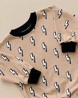 Bubble Romper | Lightning Bolt - HoneyBug 