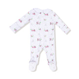 Smocked Peter Pan Snap Footie - HoneyBug 