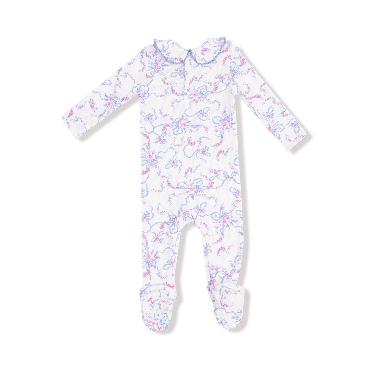Smocked Peter Pan Snap Footie - HoneyBug 