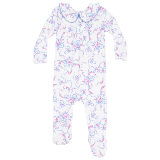 Smocked Peter Pan Snap Footie - HoneyBug 