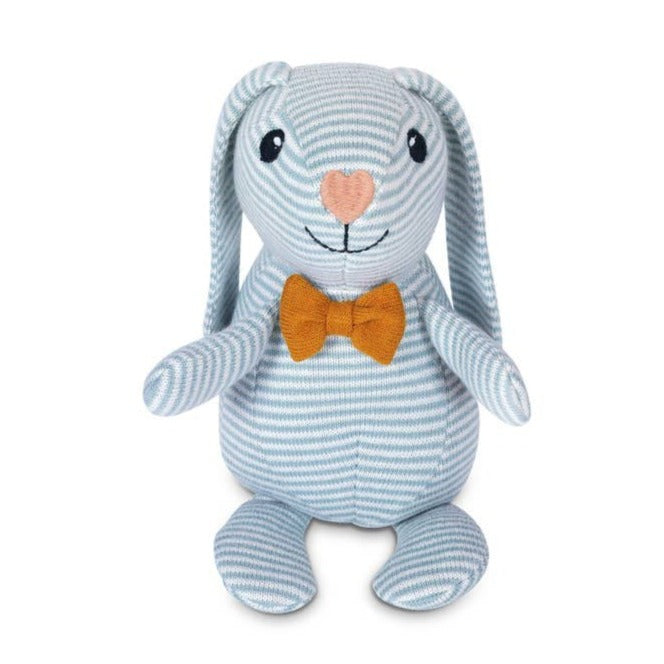Organic Knit Patterned Bunny - Dapper - HoneyBug 