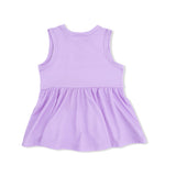 Lacy Lavender Floral - Peplum Tank Top with Baby Bells