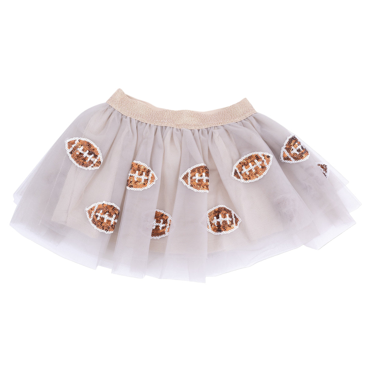 Oatmeal Football Tutu Skirt - HoneyBug 