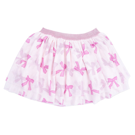 Printed Bow Tutu Skirt - HoneyBug 