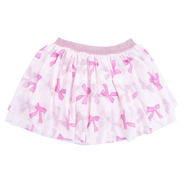 Printed Bow Tutu Skirt - HoneyBug 