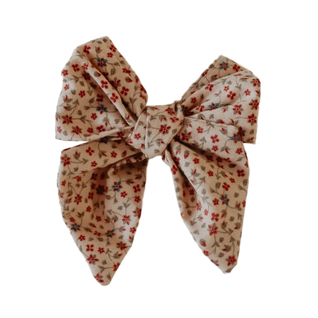 Poinsettia Bow Clips