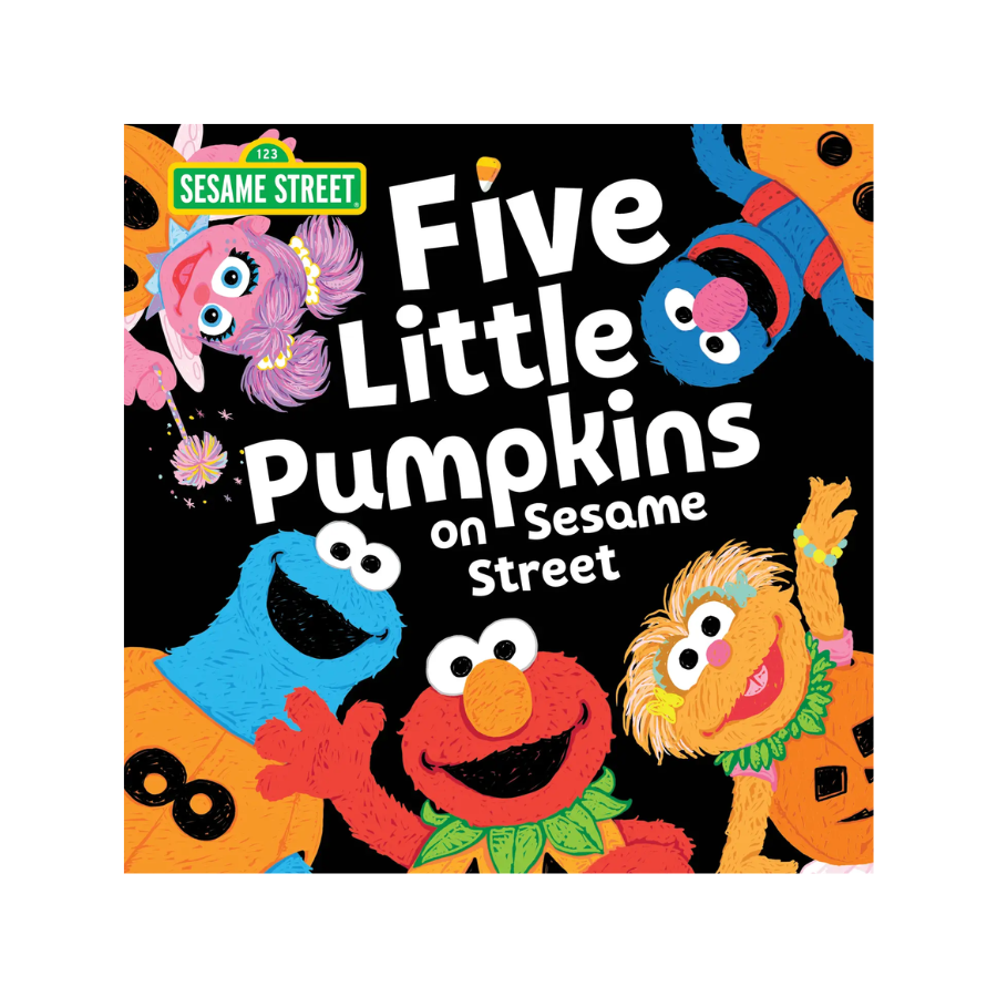 Five Little Pumpkins on Sesame Street Board Book - HoneyBug 