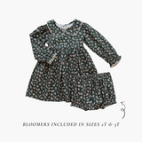 Olive Bloom Dress - HoneyBug 