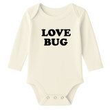 Love Bug Organic Cotton Baby Bodysuit Long Sleeve - HoneyBug 