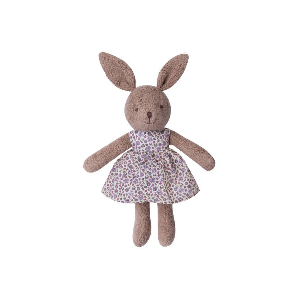 Little Plush Bunny - Cocoa Brown Vintage Floral - HoneyBug 