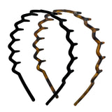 Zig Zag Headband 2pc- Black & Tort