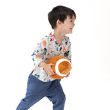 Long Sleeve Henley - Game Day Grey - HoneyBug 