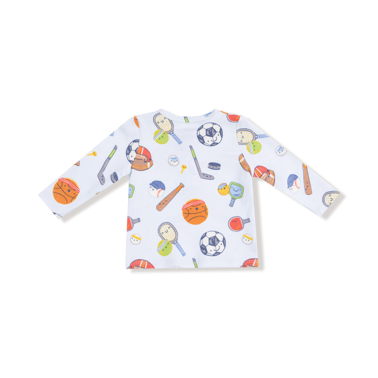 Long Sleeve Henley - Sports Ball Friends - HoneyBug 