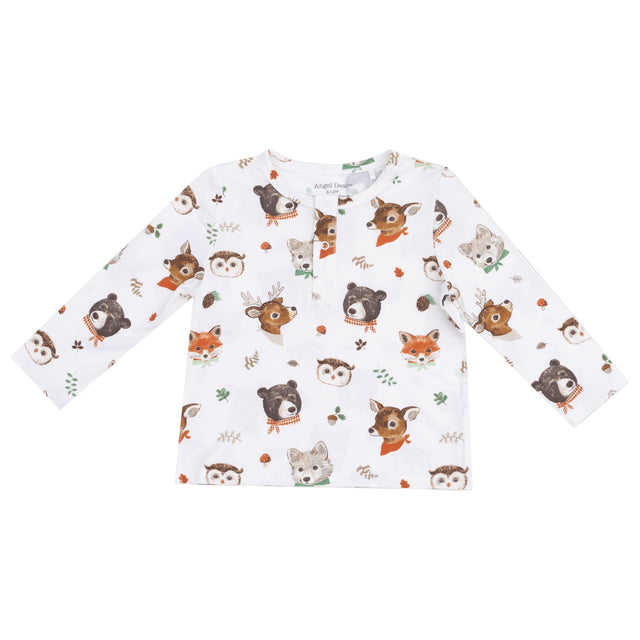 Long Sleeve Henley - HoneyBug 