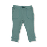 Long Sleeve Henley Top and Waffle Jogger - HoneyBug 