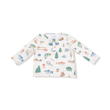 Long Sleeve Henley Top and Waffle Jogger - HoneyBug 