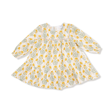 Ladder Trim Dress and Ribbed Leggings - HoneyBug 