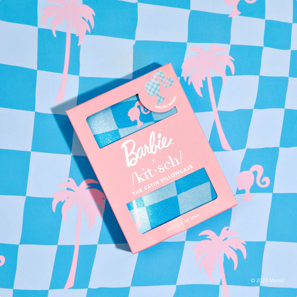 Barbie x Kitsch Satin Pillowcase - Malibu - HoneyBug 